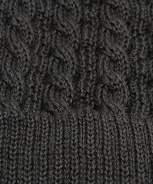 BEAMS（ビームス）の「BEAMS / 細ケーブル ワッチキャップ（ニットキャップ/ビーニー・メンズ・グレー/ブラック/カーキ/ネイビー・ONE SIZE）」の10枚目の写真