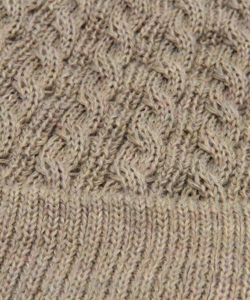 BEAMS（ビームス）の「BEAMS / 細ケーブル ワッチキャップ（ニットキャップ/ビーニー・メンズ・グレー/ブラック/カーキ/ネイビー・ONE SIZE）」の13枚目の写真