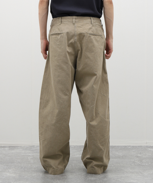 GOLD（ゴールド）の「GOLD / ゴールド SELVEDGE WEAPON WIDE TROUSERS GL42426（チノパンツ・メンズ・ベージュ系その他・LARGE/MEDIUM）」の5枚目の写真