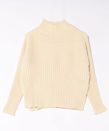 【WEB限定カラーあり】アソートリブ切り替えニットプルオーバー/リンクコーデ・新色追加