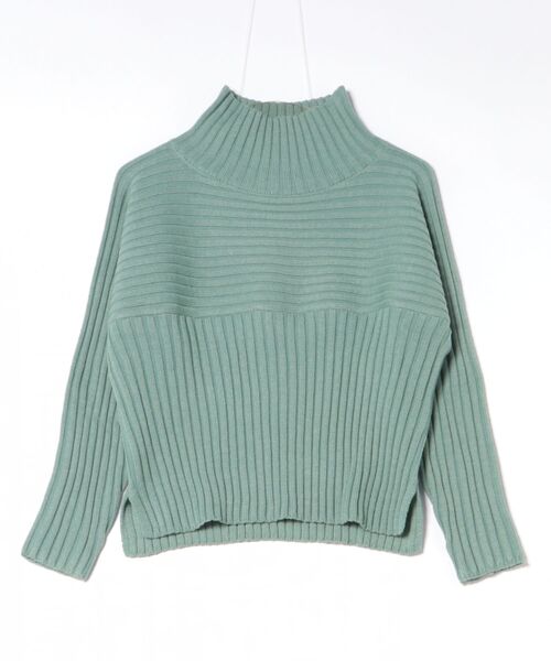 ROPE' PICNIC（ロペピクニック）の「【WEB限定カラーあり】アソートリブ切り替えニットプルオーバー/リンクコーデ・新色追加（ニット/セーター・レディース・ピンク/レッド系その他/ブルー系その他/グリーン系その他/キナリ/ブルー系その他4/ブラック/ホワイト系その他5/ライトグレー/ピンク系その他2/イエロー系その他/ブルー系その他6/グリーン系その他3・40/38）」の7枚目の写真