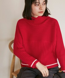 ROPE' PICNIC | 【WEB限定カラーあり】アソートリブ切り替えニットプルオーバー/リンクコーデ・新色追加(ニット/セーター)