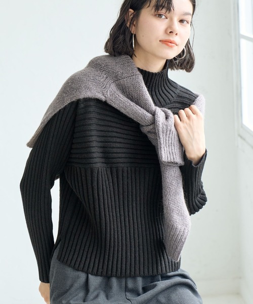 りこりこ様 C6258 メッシュ切り替えニット メッシュ柄切替ニットPO|RETRO GIRL | RETRO GIRL ONLINE STORE レトロ