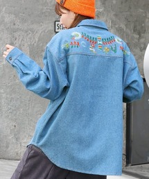 チチカカ（チチカカ）の「刺繍デニムシャツ（シャツ/ブラウス・レディース）」