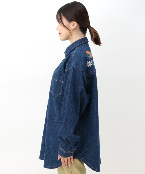 刺繍デニムシャツ（シャツ/ブラウス）｜チチカカ（チチカカ）