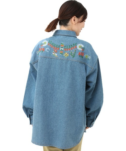 刺繍デニムシャツ（シャツ/ブラウス）｜チチカカ（チチカカ）