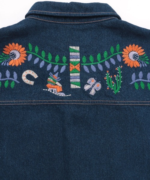刺繍デニムシャツ（シャツ/ブラウス）｜チチカカ（チチカカ）