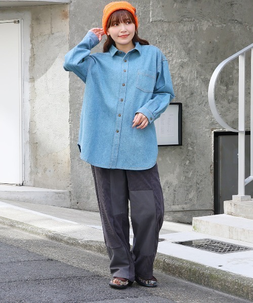 刺繍デニムシャツ（シャツ/ブラウス）｜チチカカ（チチカカ）