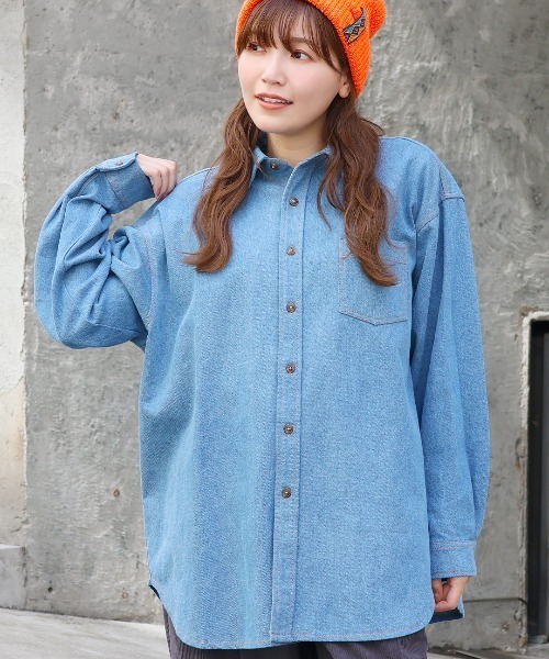 刺繍デニムシャツ（シャツ/ブラウス）｜チチカカ（チチカカ）