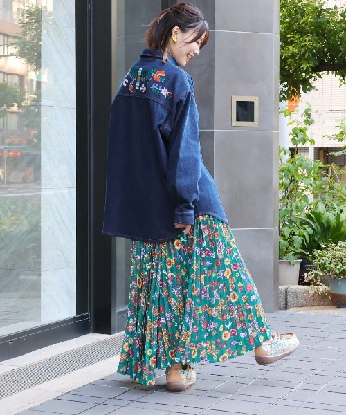 刺繍デニムシャツ（シャツ/ブラウス）｜チチカカ（チチカカ）