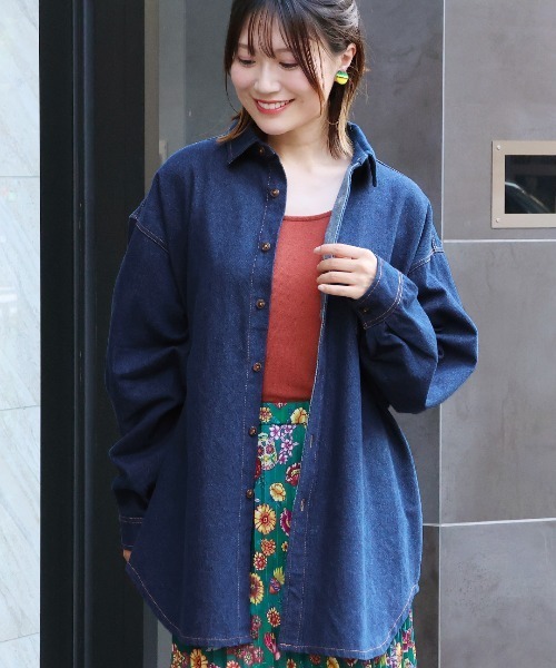 刺繍デニムシャツ（シャツ/ブラウス）｜チチカカ（チチカカ）