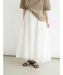 Cotton flared skirt