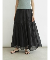 Cotton flared skirt