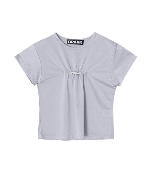Tシャツ・カットソー SHINY COLLAR T-SHIRT ＆プリントTシャツ＜セージグリーン＞(XS セージグリーン