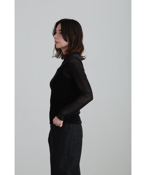 JILL STUART（ジルスチュアート）の「◆起毛トリコットシアートップス（Tシャツ/カットソー・レディース・ブラック/グレー/ホワイト・FREE）」の5枚目の写真