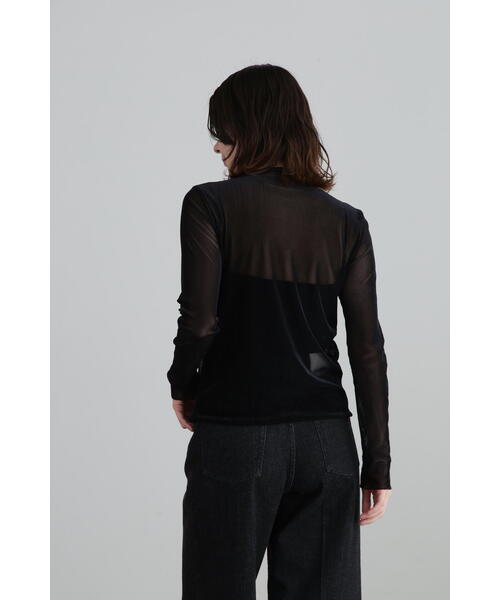 JILL STUART（ジルスチュアート）の「◆起毛トリコットシアートップス（Tシャツ/カットソー・レディース・ブラック/グレー/ホワイト・FREE）」の6枚目の写真