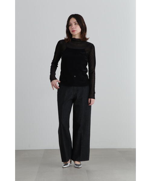 JILL STUART（ジルスチュアート）の「◆起毛トリコットシアートップス（Tシャツ/カットソー・レディース・ブラック/グレー/ホワイト・FREE）」の8枚目の写真