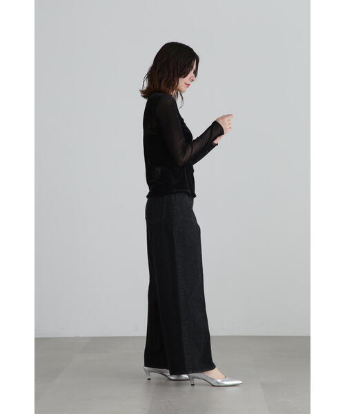 JILL STUART（ジルスチュアート）の「◆起毛トリコットシアートップス（Tシャツ/カットソー・レディース・ブラック/グレー/ホワイト・FREE）」の9枚目の写真