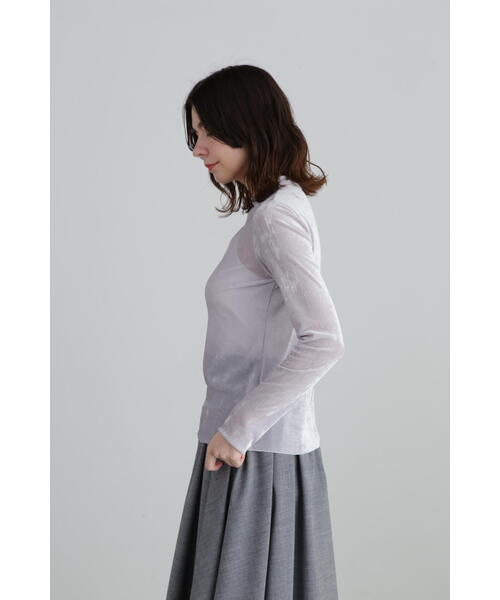 JILL STUART（ジルスチュアート）の「◆起毛トリコットシアートップス（Tシャツ/カットソー・レディース・ブラック/グレー/ホワイト・FREE）」の13枚目の写真