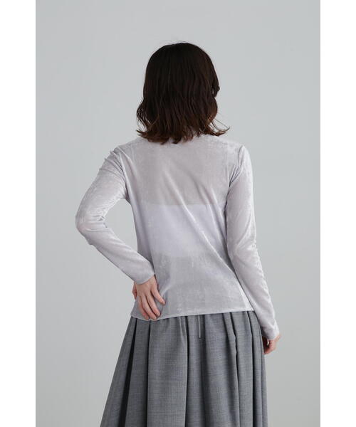 JILL STUART（ジルスチュアート）の「◆起毛トリコットシアートップス（Tシャツ/カットソー・レディース・ブラック/グレー/ホワイト・FREE）」の14枚目の写真