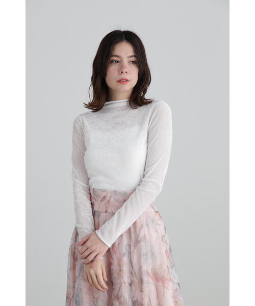 JILL STUART（ジルスチュアート）の「◆起毛トリコットシアートップス（Tシャツ/カットソー・レディース・ブラック/グレー/ホワイト・FREE）」の21枚目の写真