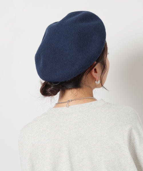 JOURNAL STANDARD relume（ジャーナルスタンダード　レリューム）の「《追加》RELUME ベレー（ハンチング/ベレー帽・レディース・ブラック/チャコールグレー/ブルー・FREE）」の3枚目の写真