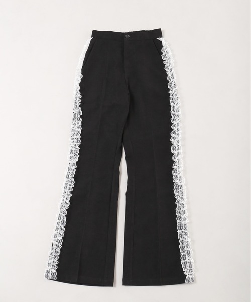 WC(ダブル シー)の「レースラインフレアパンツ(その他パンツ・レディース・グレー/ブラック・FREE)」の9枚目の写真