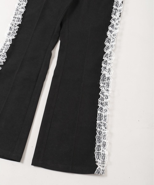 WC(ダブル シー)の「レースラインフレアパンツ(その他パンツ・レディース・グレー/ブラック・FREE)」の12枚目の写真