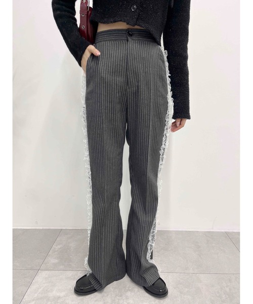 WC(ダブル シー)の「レースラインフレアパンツ(その他パンツ・レディース・グレー/ブラック・FREE)」の21枚目の写真