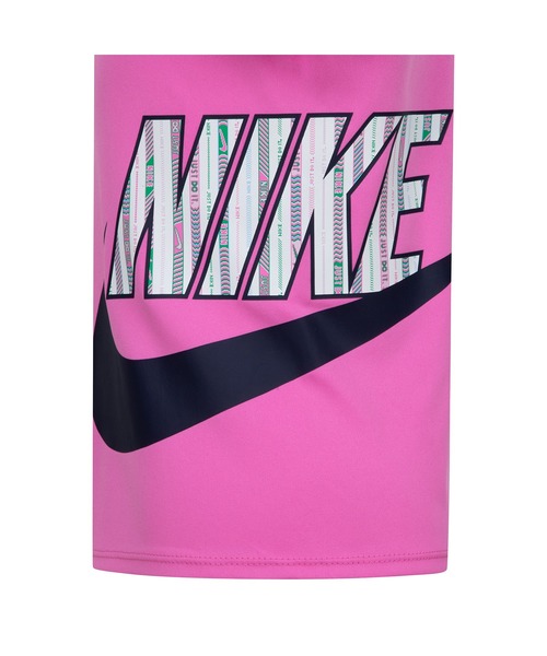 NIKE（ナイキ）の「【NIKE】NKG HAPPY CAMPER SPRINTER SET/Tシャツ＆ショートパンツ/上下セットアップ/ナイキ/キッズ（Tシャツ/カットソー・キッズ・パープル/ピンク・105cm/110cm/115cm/120cm）」の4枚目の写真