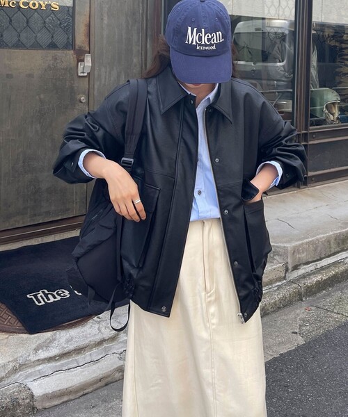 fredy emue（フレディエミュ）の「フェイクレザーブルゾン（ブルゾン