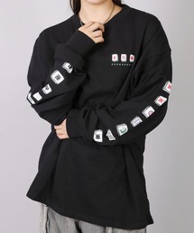 ストリート/袖プリントロンT 麻雀