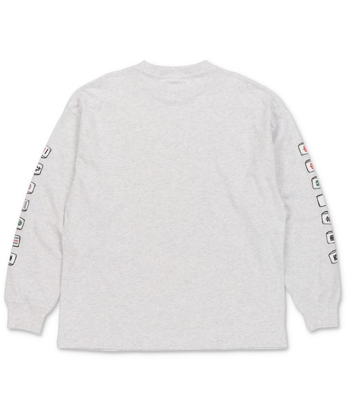 SPINNS(スピンズ)の「ストリート/袖プリントロンT 麻雀(Tシャツ/カットソー・メンズ・アッシュグレー/ブラック/ホワイト/ブルー系その他・ONESIZE)」の7枚目の写真