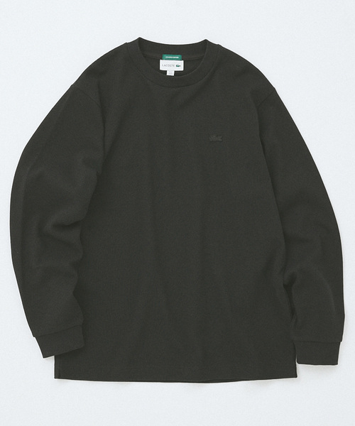 LACOSTE(ラコステ)の「LACOSTE / ラコステ 417別注 ワッフルロングスリーブ(Tシャツ/カットソー・メンズ・ホワイト/ブラック/チャコールグレー・3/4/5)」の3枚目の写真