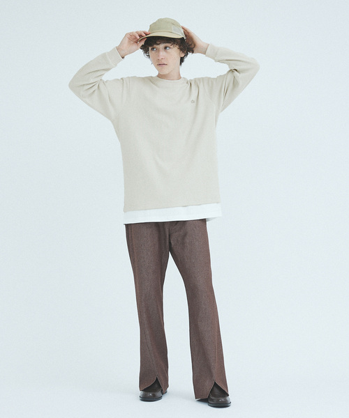 LACOSTE(ラコステ)の「LACOSTE / ラコステ 417別注 ワッフルロングスリーブ(Tシャツ/カットソー・メンズ・ホワイト/ブラック/チャコールグレー・3/4/5)」の9枚目の写真