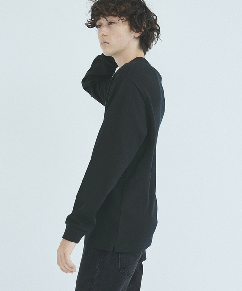 LACOSTE(ラコステ)の「LACOSTE / ラコステ 417別注 ワッフルロングスリーブ(Tシャツ/カットソー・メンズ・ホワイト/ブラック/チャコールグレー・3/4/5)」の20枚目の写真