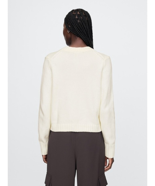 GAP（ギャップ）の「CashSoft カシミヤタッチ クロップドカーディガン（カーディガン/ボレロ・レディース・レッド/チャコールグレー/ブラック/ブラウン/ベージュ/アイボリー・L/M/S/XS/XXS/XL）」の7枚目の写真