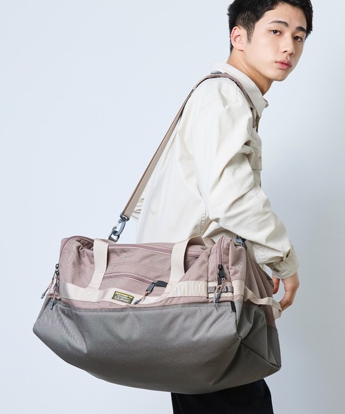 L.L.Bean（エルエルビーン）の「マウンテン・クラシック・コーデュラ・ダッフル、ミディアム（ボストンバッグ・レディース・イエロー系その他/ブラック/ピンク系その他・ONE SIZE）」の14枚目の写真