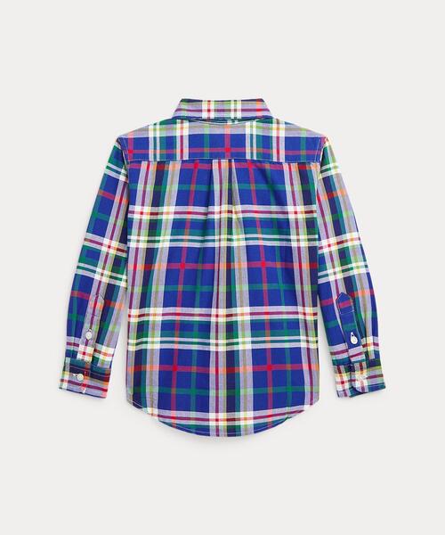 POLO RALPH LAUREN CHILDRENSWEAR（ポロ ラルフ ローレン チルドレンズウェア）の「プラッド コットン オックスフォード シャツ（シャツ/ブラウス・キッズ・マルチ・4/6/3/7）」の2枚目の写真