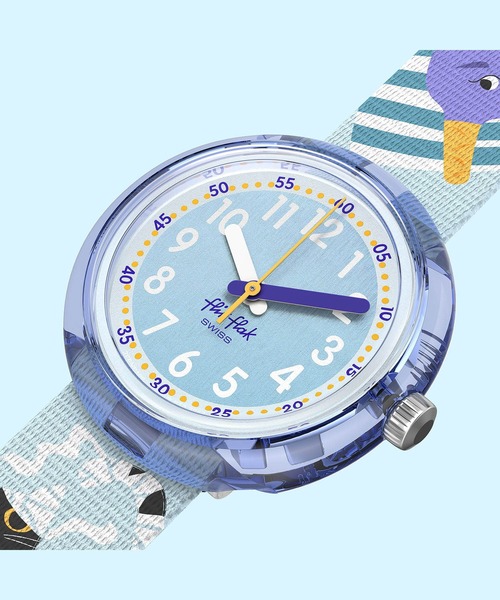 FLIK FLAK（フリックフラック）の「TUTAN-TIME（アナログ腕時計・キッズ・ブルー・FREE）」の3枚目の写真