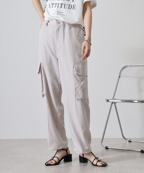 FUNALIVE(ファンアライブ)の「Hem spindle Cargo pants / TR裾スピンドルカーゴパンツ(カーゴパンツ・メンズ・ブラック系その他/カーキ/ブラック/ベージュ・L/M)」の5枚目の写真