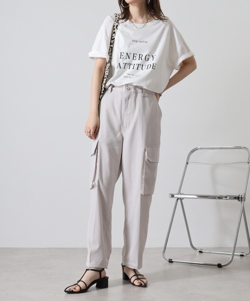 FUNALIVE(ファンアライブ)の「Hem spindle Cargo pants / TR裾スピンドルカーゴパンツ(カーゴパンツ・メンズ・ブラック系その他/カーキ/ブラック/ベージュ・L/M)」の6枚目の写真