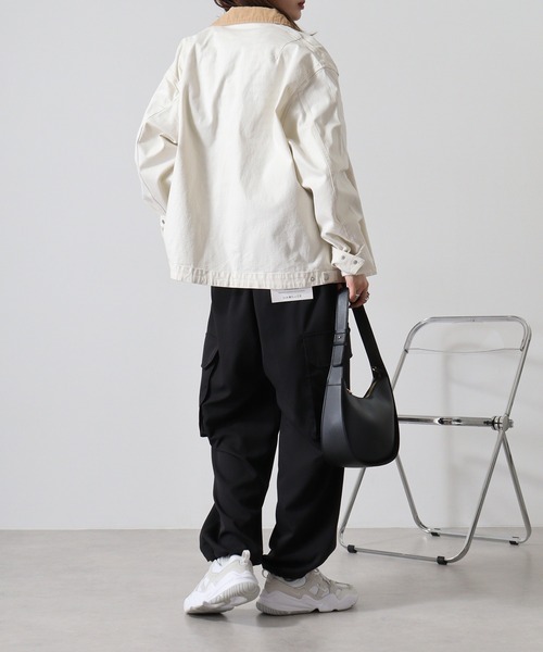 FUNALIVE(ファンアライブ)の「Hem spindle Cargo pants / TR裾スピンドルカーゴパンツ(カーゴパンツ・メンズ・ブラック系その他/カーキ/ブラック/ベージュ・L/M)」の15枚目の写真