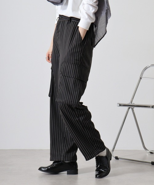 FUNALIVE(ファンアライブ)の「Hem spindle Cargo pants / TR裾スピンドルカーゴパンツ(カーゴパンツ・メンズ・ブラック系その他/カーキ/ブラック/ベージュ・L/M)」の16枚目の写真