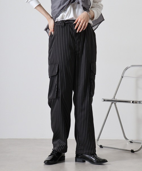 FUNALIVE(ファンアライブ)の「Hem spindle Cargo pants / TR裾スピンドルカーゴパンツ(カーゴパンツ・メンズ・ブラック系その他/カーキ/ブラック/ベージュ・L/M)」の17枚目の写真