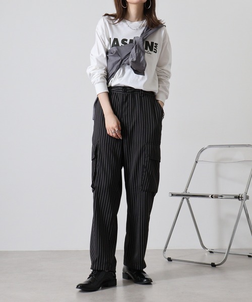 FUNALIVE(ファンアライブ)の「Hem spindle Cargo pants / TR裾スピンドルカーゴパンツ(カーゴパンツ・メンズ・ブラック系その他/カーキ/ブラック/ベージュ・L/M)」の19枚目の写真