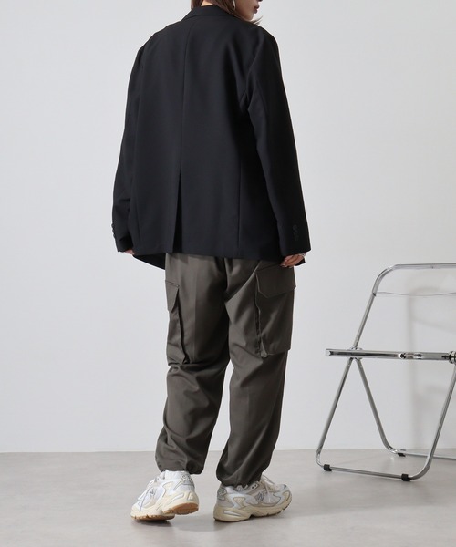 FUNALIVE(ファンアライブ)の「Hem spindle Cargo pants / TR裾スピンドルカーゴパンツ(カーゴパンツ・メンズ・ブラック系その他/カーキ/ブラック/ベージュ・L/M)」の12枚目の写真