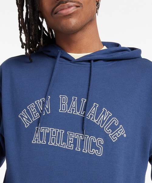 NEW BALANCE（ニューバランス）の「グラフィックフレンチテリースウェットフーディ（パーカー・メンズ・ネイビー/セージグリーン・SMALL/MEDIUM/LARGE/X-LARGE/XX-LARGE）」の10枚目の写真