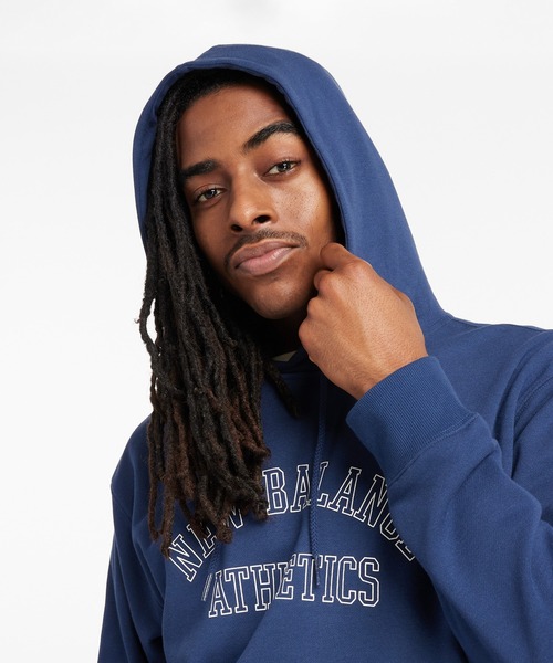 NEW BALANCE（ニューバランス）の「グラフィックフレンチテリースウェットフーディ（パーカー・メンズ・ネイビー/セージグリーン・SMALL/MEDIUM/LARGE/X-LARGE/XX-LARGE）」の12枚目の写真