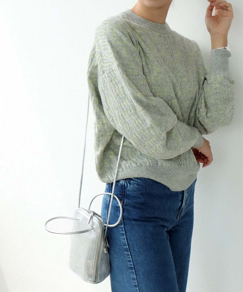 Jines(ジネス)の「カウレザー ブガッティ型2WAYミニショルダーBAG(ショルダーバッグ・レディース・ゴールド/シルバー・フリー)」の14枚目の写真